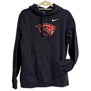 Nike Oregon State Beavers Hoodie Mens Large Black Pullover Sweatshirt